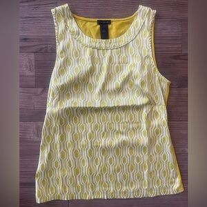 (Ann Taylor) Geometric tank in yellow
